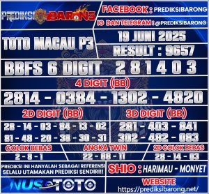 TOTO MACAU P3